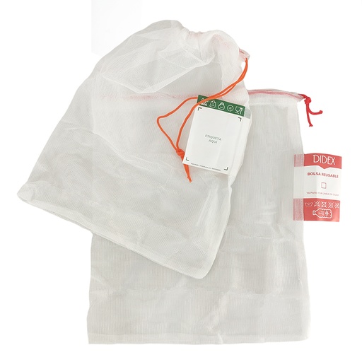 [30018217] SET BOLSAS FRUTA Y VERDURA RPET (2 UDS.)