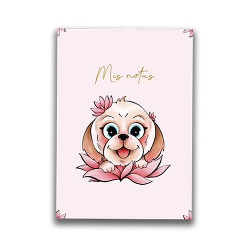 [H34] Mini Libreta Lotus dog 