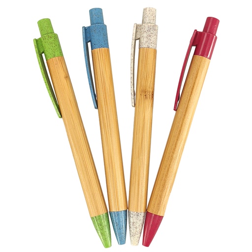 BOLÍGRAFO BAMBÚ. TINTA AZUL